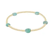ADMIRE SMALL GEM 2MM GOLD BRACELET