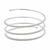 18K White Gold Diamond Wrap Bracelet