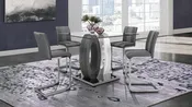 5 Piece Dining Room Set (D1628BT-SQ+D915BS-GRY)