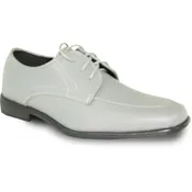 ALLURE MEN Boy AL01KID Dress Shoe Formal Tuxedo for Prom & Wedding and School Uniform Cement Grey