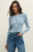 Patrice Rib Cardigan Coastal