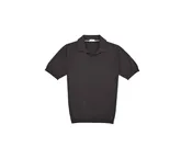 AGNONA Cotton/Silk Jersey Short Sleeve Polo