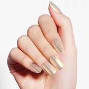 A Luxurious Gel Nail Design with Soft Golden Radiance | Gilded Aura-2867