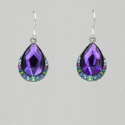 Firefly Carmel Simple Drop Wide Earring - Purple