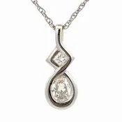 1.14ct Diamond Estate Pendant 078179