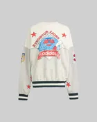 ADIDAS ARCHIVE BASEBALL SWEATSHIRT "GREY TWO/CLOUD WHITE"