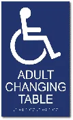 ADA Compliant Adult Changing Table Sign