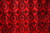 0626 RED - DAMASK FLOCKING TAFFETA