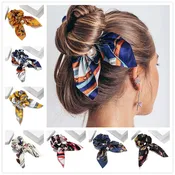 New Chiffon Bowknot Elastic Hair Bands