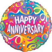 Happy Anniversary Mylar Balloon (styles vary)
