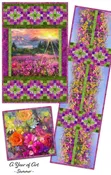 A YEAR OF ART - SUMMER PATTERN WALL HANGING/TABLETOP/PILLOW