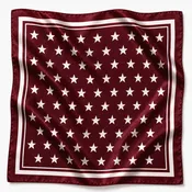 22” Maroon Star Bandana
