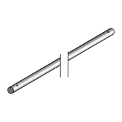 10' 6" Pipe for West Coast Frame Tent, Single Tube - Domestic
