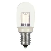 0.8 Watt LED - T6 - Clear - 2700K - Candelabra base - 120 Volt - Carded - 12-Pack