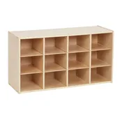 12 Cubby Mobile Storage Cabinet