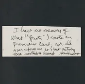 Allen Ginsberg Handwritten Note