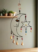 Celestial Moon Chime with  Beads