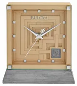 Bulova B7755 Ennis Frank Lloyd Wright Table Clock