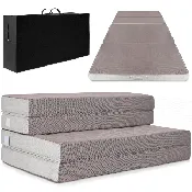 Best Choice Products 4in Thick Folding Portable Full Mattress Topper w/ Carry Case