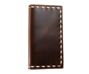 3D Smooth Brown Rodeo Wallet with Buck Laced Edges