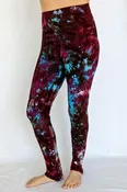 High Waist Ankle Length Yoga Legging -Wine