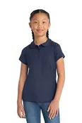 Port Authority® Girls Silk Touch™ Peter Pan Collar Polo yg503