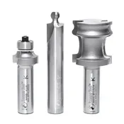 3 Piece Tambour Door Router Bit Set | 5⁄64 Radius x 1⁄2" Shank | 54314