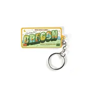 Greetings From Oregon License Keychain