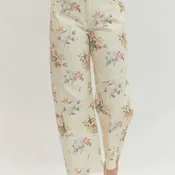 GG Entro Cream Floral Print Pant