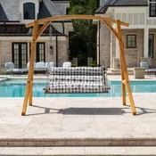 Deluxe Premium Sunbrella Cushion Swing - Midori Stone