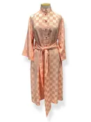 80s Katherine Ogust Peachy Dress L