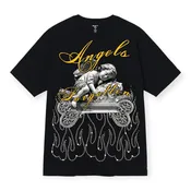 3Forty Inc Men Angels Stylish comfy fit Tee - Black