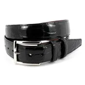 1 3/8" Genuine American Alligator Belt - Black