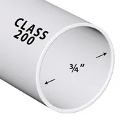 1/2 in. x 20 ft. Sch. 40 PVC Pipe | PP005-40B-20FT