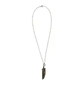 10498 Carved Quartz Sterling Silver Necklace