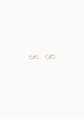 14K Infinity Studs | Gold
