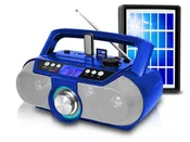 BOOMBLUE2S•BOOMBLUE2R •BOOMBLUE2B •BOOMBLUE2U Rechargeable Bluetooth Portable Solar Powered Speaker with USB /SD Inputs
