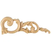 10 in x 3/4 in x 3-1/2 in Right Acanthus Onlay