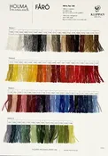 Faro Yarn Sample Color Card