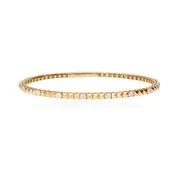 14 Karat Yellow 1+3 Flexi Bangle Bracelet with 1.05ctw