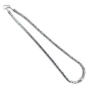 4mm Sterling Silver Byzantine Chain