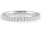 0.44 carat Diamond Eternity Band in 18K White Gold