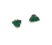Aimee Petkus Gold Uvarovite Earrings