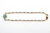 Bracelet - 18k gold, Apatite, Seed Pearl