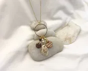 Earthy Neutral Treasure Charm Necklace - Handcrafted Porcelain Jewelry — Tonya Lov Jewelry
