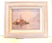 “Midnight Sun..Working the Green Skiff”  by Scott McDaniel,