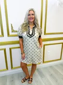 Active Darling Dot Dress - Taupe
