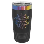 Polar Camel 20 oz. tumbler Black with prism engraving