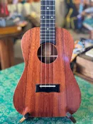 Plain Koa Tenor Ukulele – Solid Koa, Ebony Fretboard, Low G