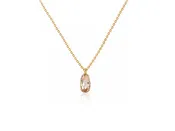 1.00cts Champagne Diamond Briolette Pendant